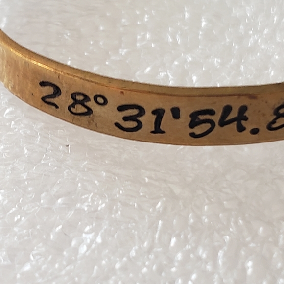 custom latitude & longitude coordinates bracelet | location gps coordinate brace - Picture 4 of 7